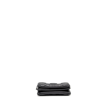 Dior Mini Caro Flap Purse Calfskin Black/ Black Hardware