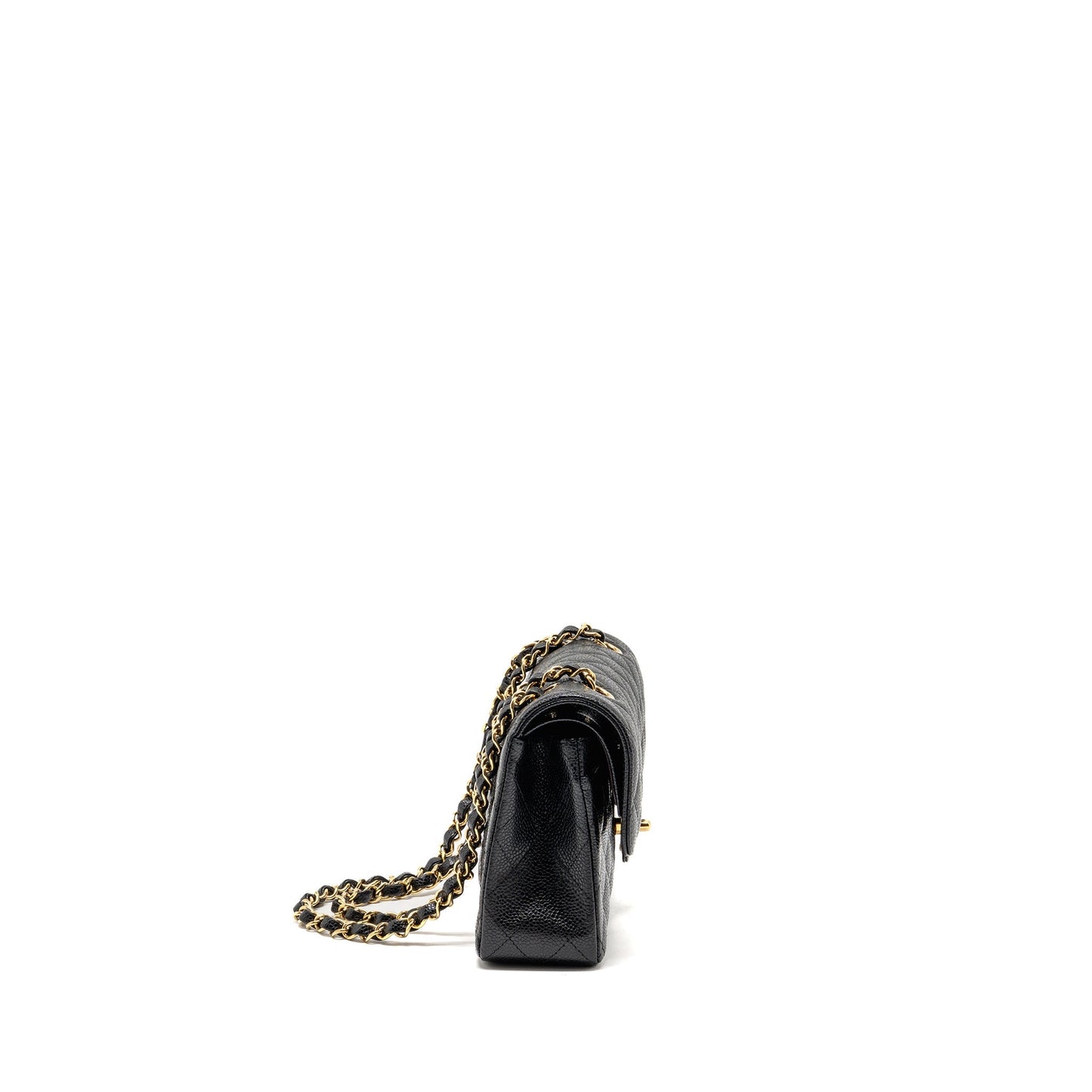 Chanel Small Classic Double Flap Bag Caviar Black GHW (Microchip)
