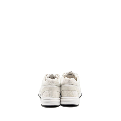 Chanel size 44 CC logo sneakers suede leather / tweed white