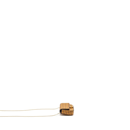 Fendi nano baguette Purse charm leather yellow/multicolour