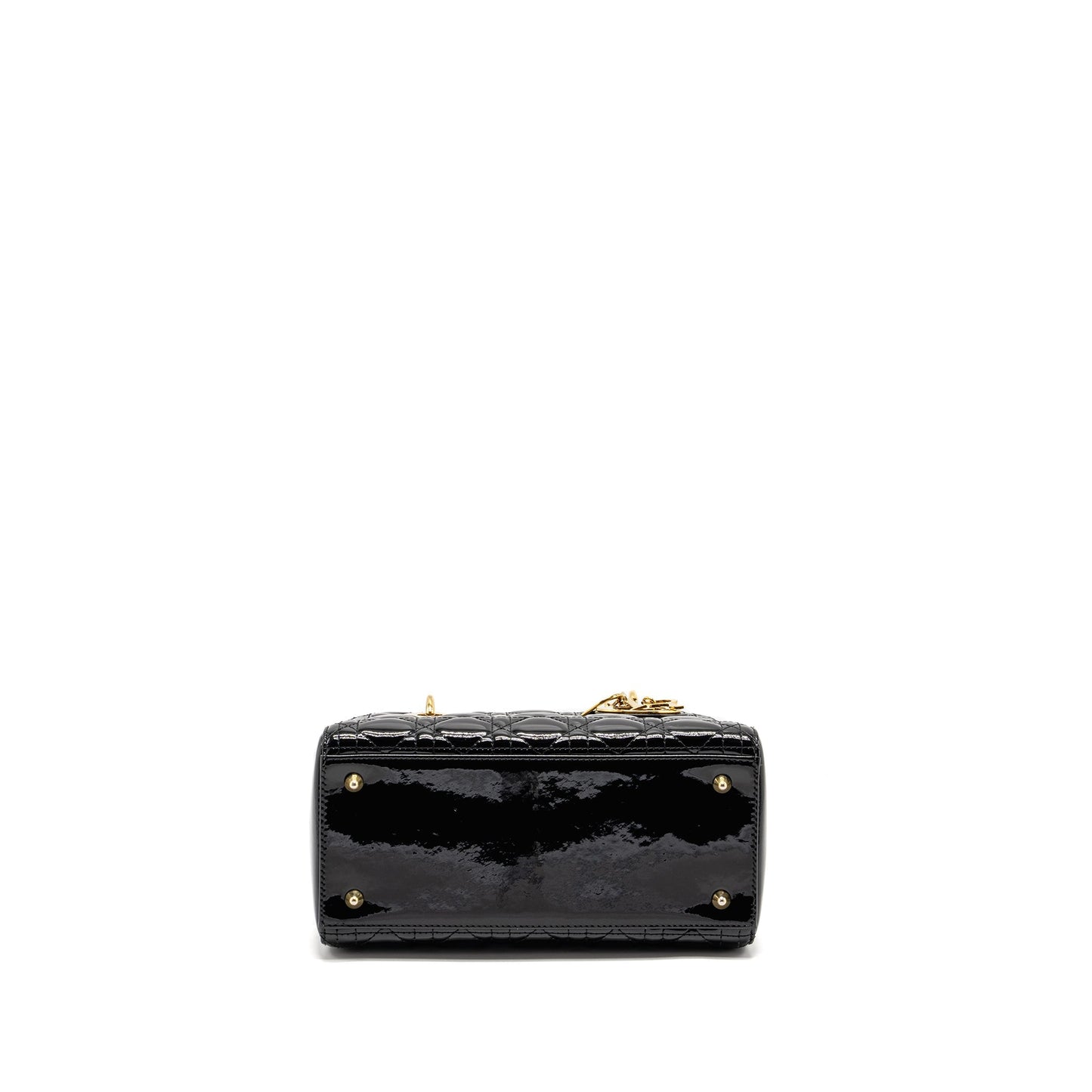 Dior Medium Lady Dior Patent Black