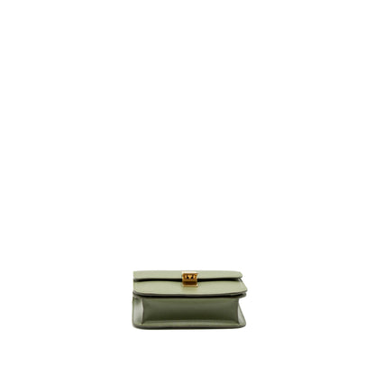 Celine Teen box Purse Calfskin Light Khaki