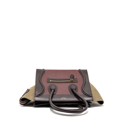 Celine Micro luggage Purse leather multicolor