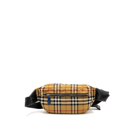 Burberry Belt Purse Check Nylon Multicolour