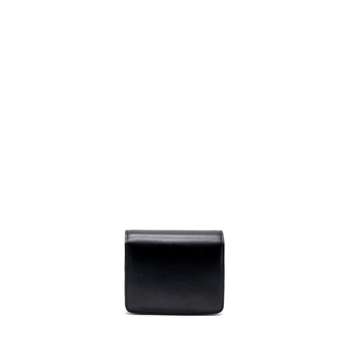 Celine mini classic box Purse calfskin Black