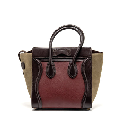 Celine Micro luggage Purse leather multicolor