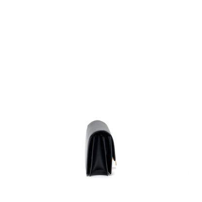 Celine mini classic box Purse calfskin Black
