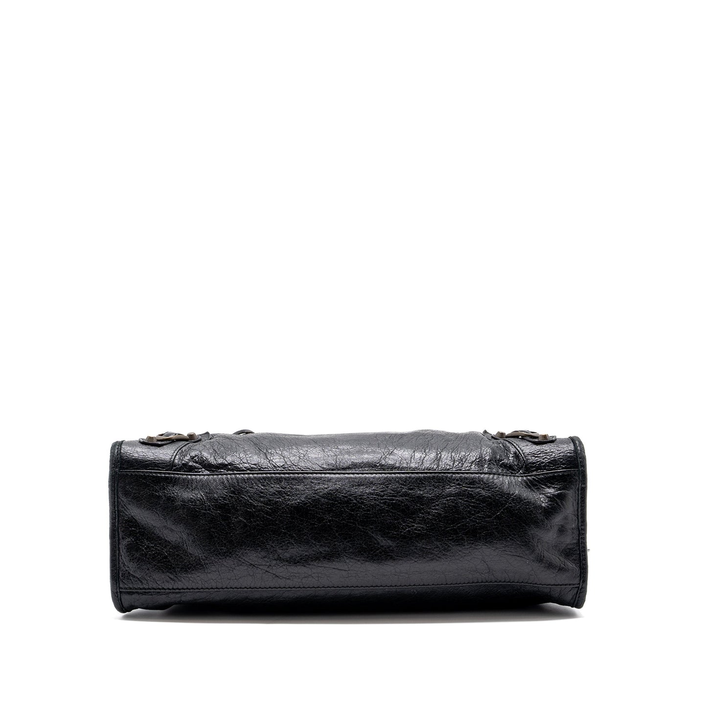 Balenciaga Classic City Purse leather Black Ruthenium Gold Hardware