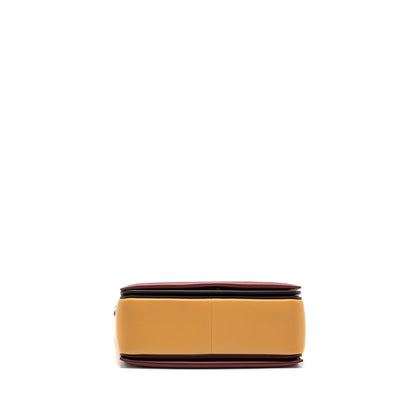 Celine frame Purse calfskin ruby / apricot