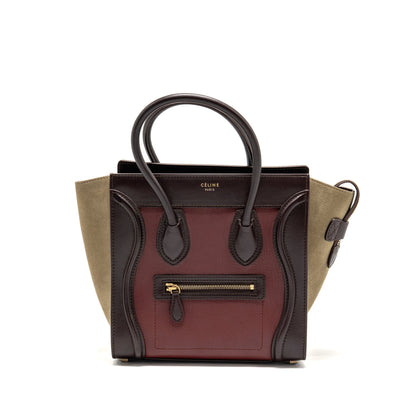 Celine Micro luggage Purse leather multicolor