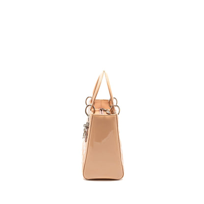 Dior Medium Lady Dior Patent Light Pink