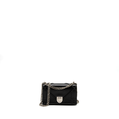Dior Mini Diorama Purse Calfskin Black