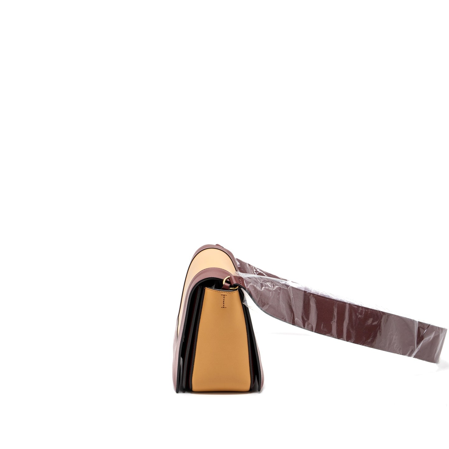 Celine frame Purse calfskin ruby / apricot