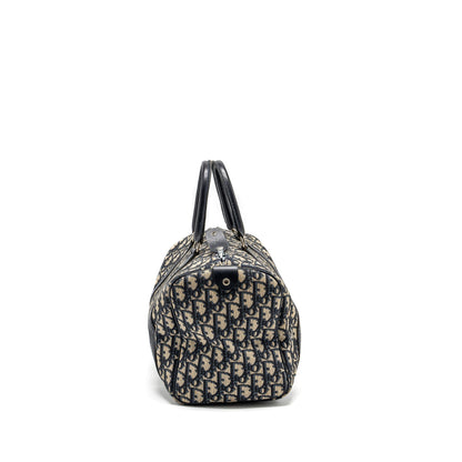 Dior vintage bowling Purse blue oblique canvas