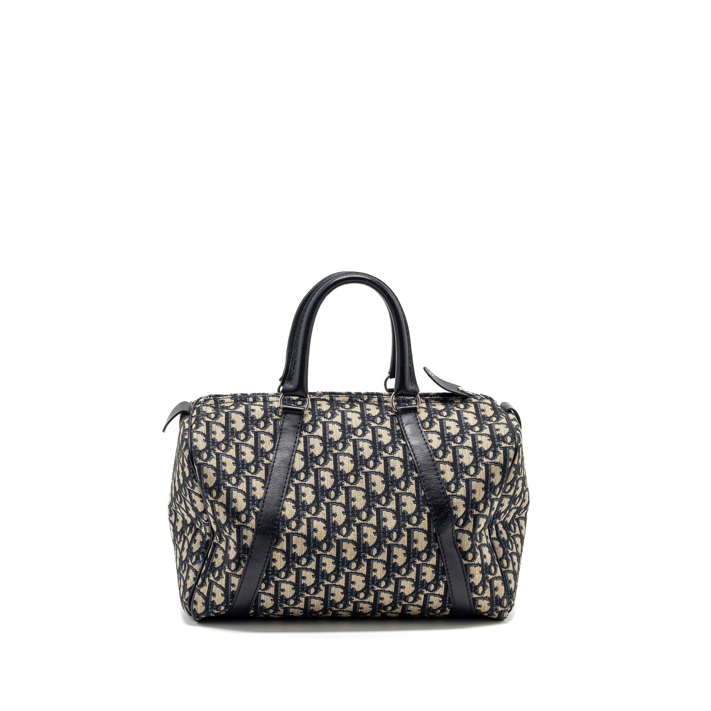 Dior vintage bowling Purse blue oblique canvas