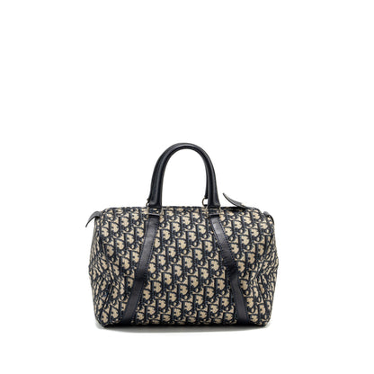 Dior vintage bowling Purse blue oblique canvas