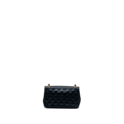 Chanel Vintage Flap Bag Satin Black GHW