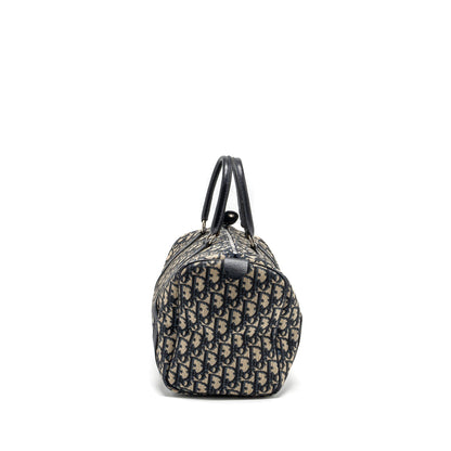 Dior vintage bowling Purse blue oblique canvas
