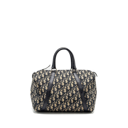 Dior vintage bowling Purse blue oblique canvas