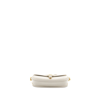 Dior Bobby East-West Purse Box Calfskin White