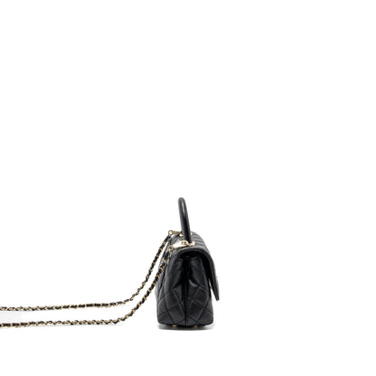Chanel Coco Handle Extra  Mini Caviar Black LGHW(Microchip)