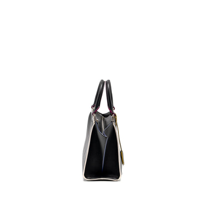 Fendi Mini 3jours Tote Purse Calfskin Black