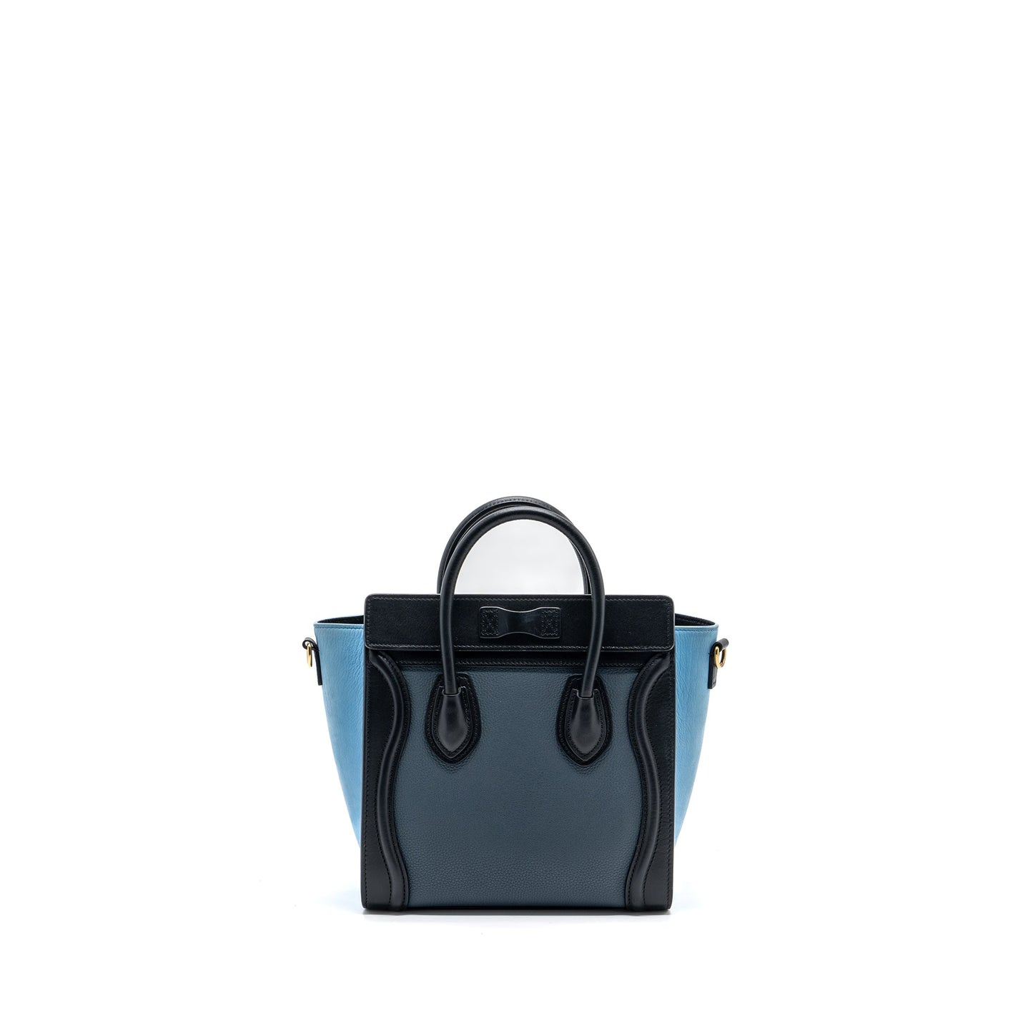 Celine Nano Luggage Purse Multi Colour blue/dark blue/black