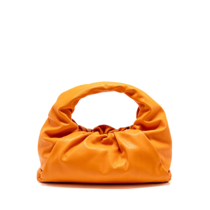 Bottega Veneta Shoulder Pouch Calfskin Orange
