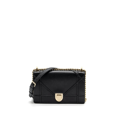 Dior Diorama Purse Calfskin Black