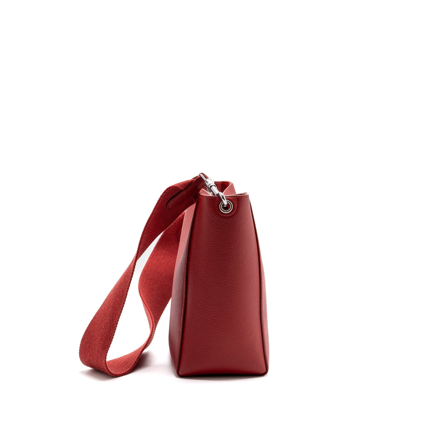 Celine Sangle Small Bucket Purse Grained Calfskin Red