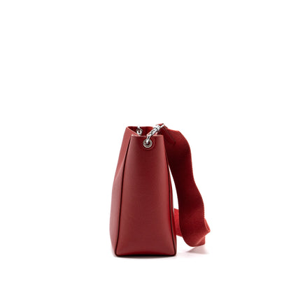 Celine Sangle Small Bucket Purse Grained Calfskin Red