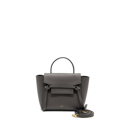 Celine nano belt Purse calfskin grey