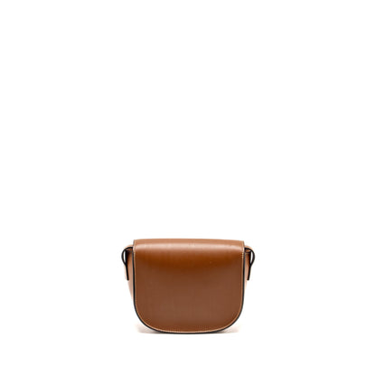 Celine Folco Cuir Triomphe Smooth Calfskin Tan