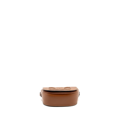 Celine Folco Cuir Triomphe Smooth Calfskin Tan