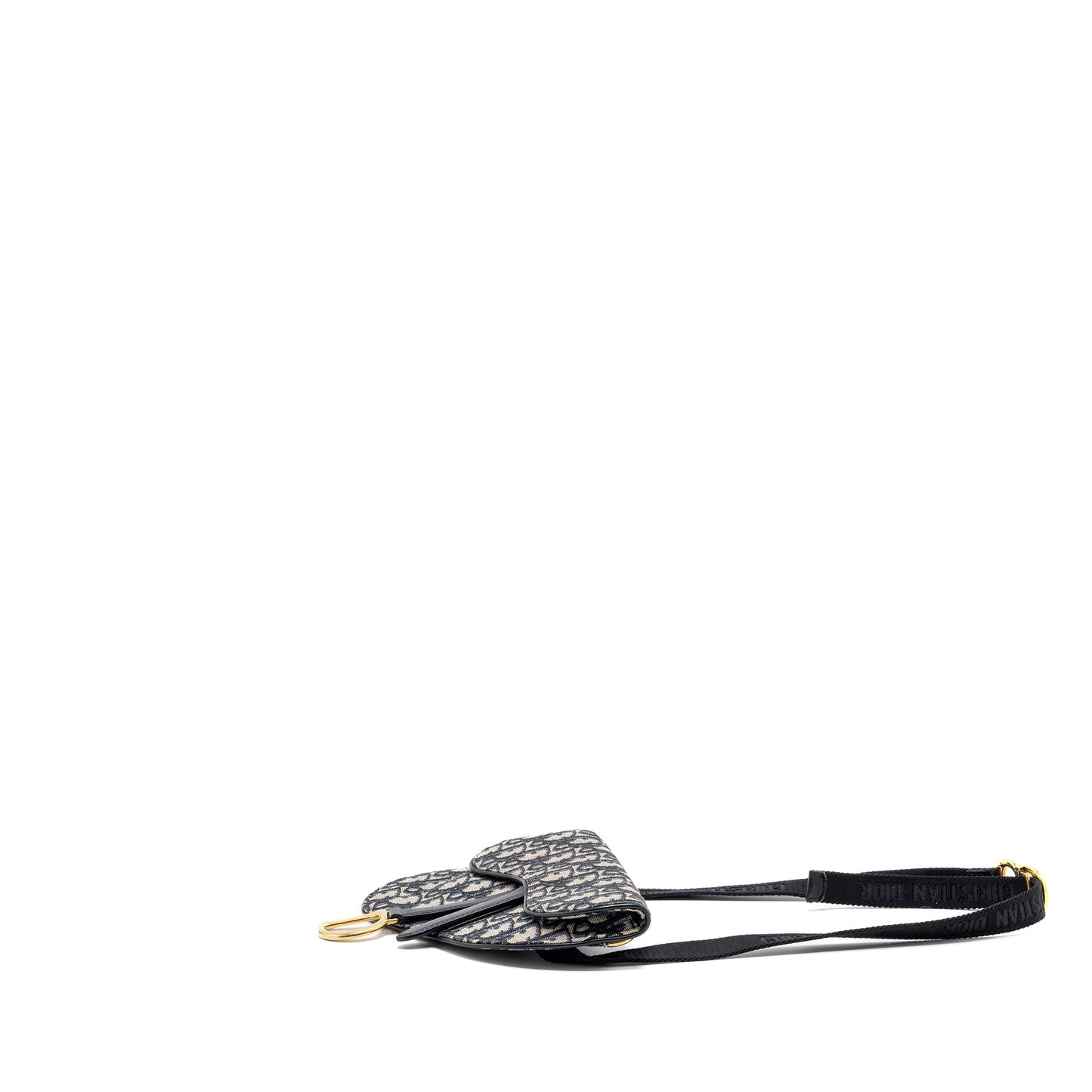 Dior Saddle Belt Purse Blue Dior Oblique Jacquard