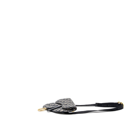 Dior Saddle Belt Purse Blue Dior Oblique Jacquard