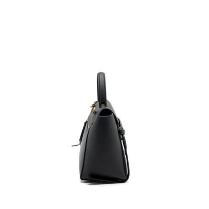Celine Micro Belt Purse Calfskin Black
