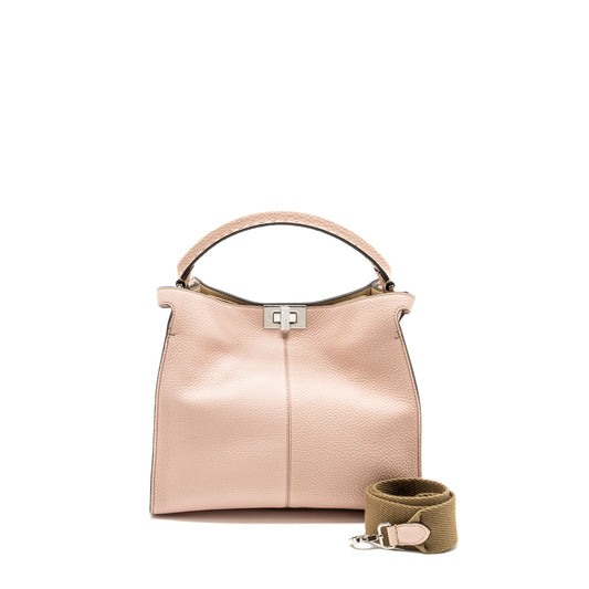 Fendi X-Lite Medium Peekaboo Selleria Calfskin Pink