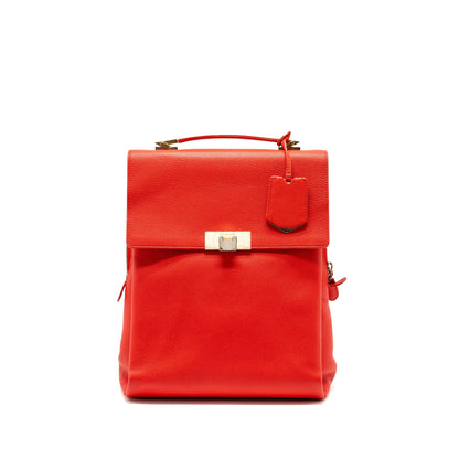 Balenciaga backpack calfskin red