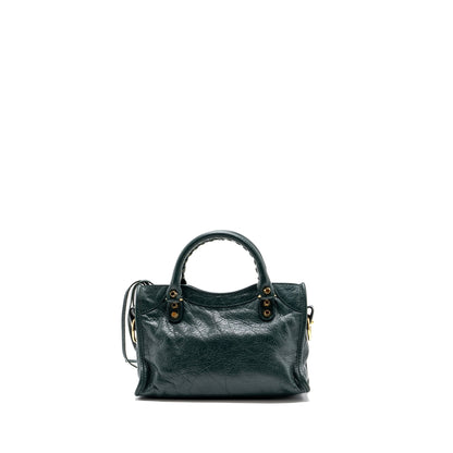 Balenciaga Mini City Purse Dark Green