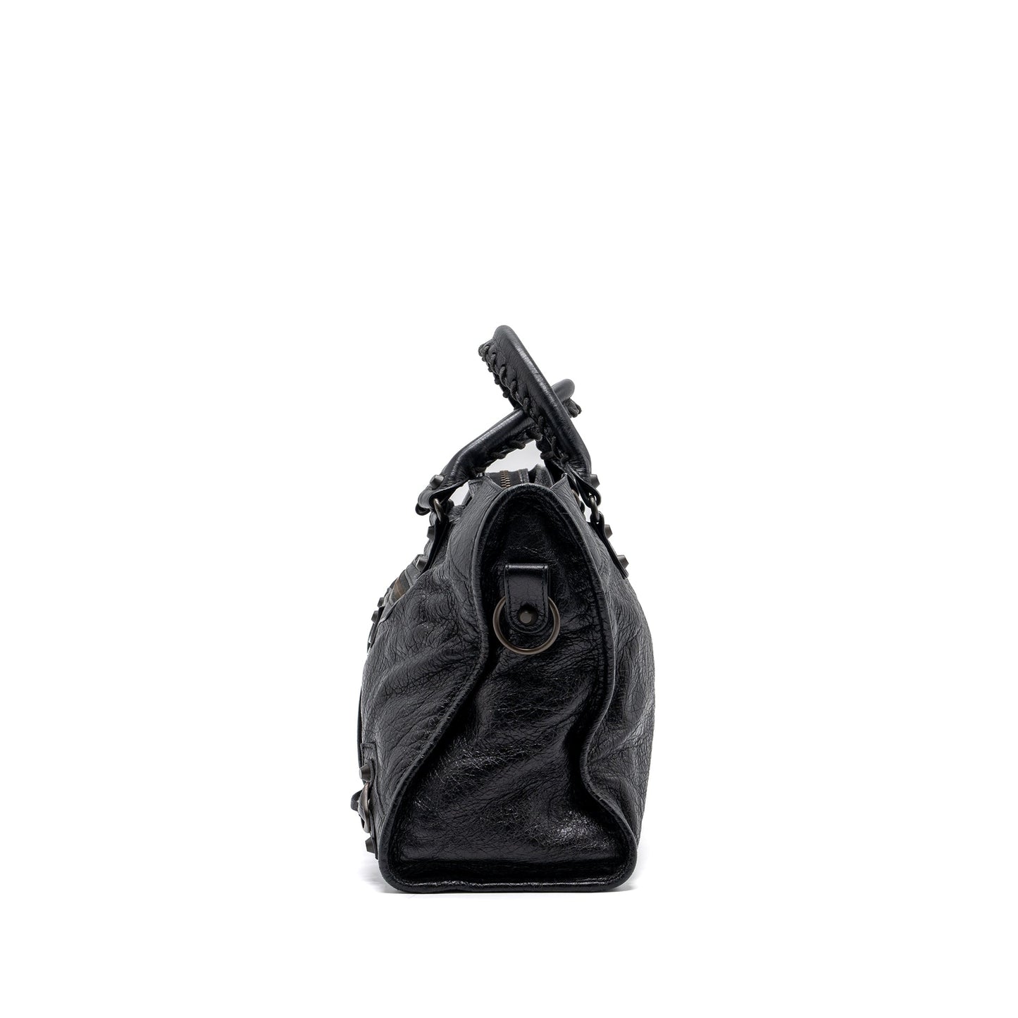 Balenciaga Classic City Purse Leather Black ruthenium silver Hardware