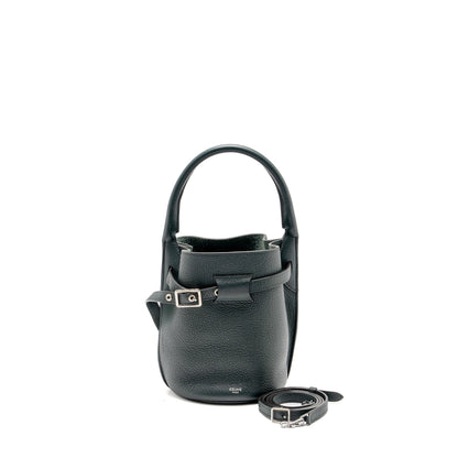 Celine Nano Bucket Big Purse Grained Calfskin Dark Green