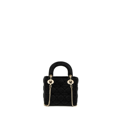 Dior Mini Lady Dior Velvet Black