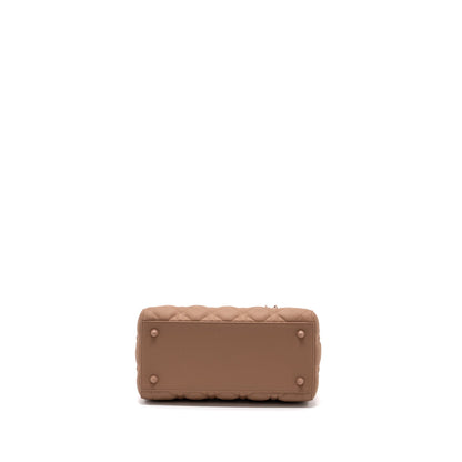 Dior medium lady dior cannage calfskin blush ultramatte