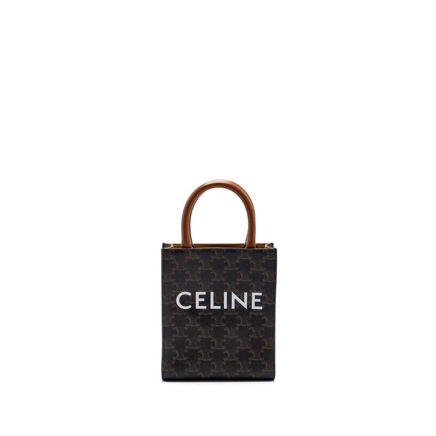 CELINE VERTICAL CABAS TRIOMPHE CANVAS BROWN