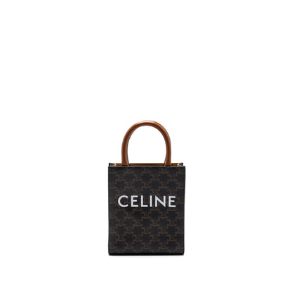 CELINE VERTICAL CABAS TRIOMPHE CANVAS BROWN