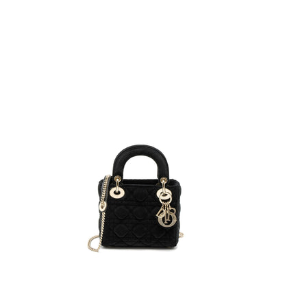 Dior Mini Lady Dior Velvet Black