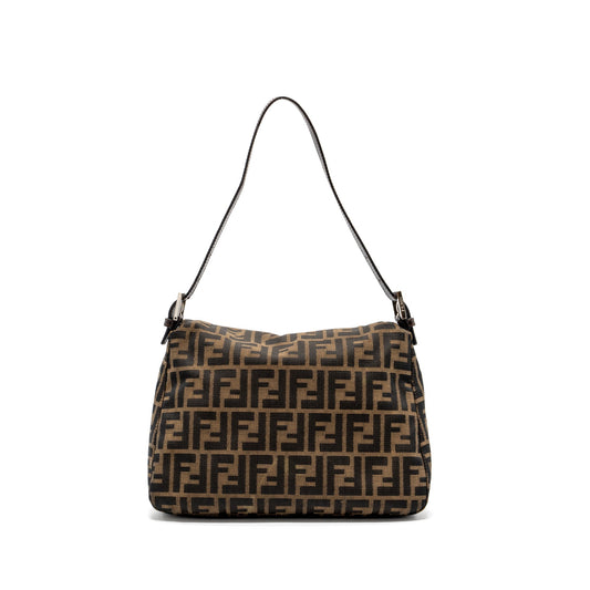 Fendi Vintage Mini Purse Jacquard Canvas Brown