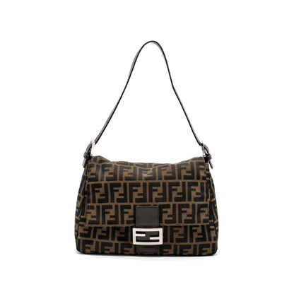 Fendi Vintage Mini Purse Jacquard Canvas Brown