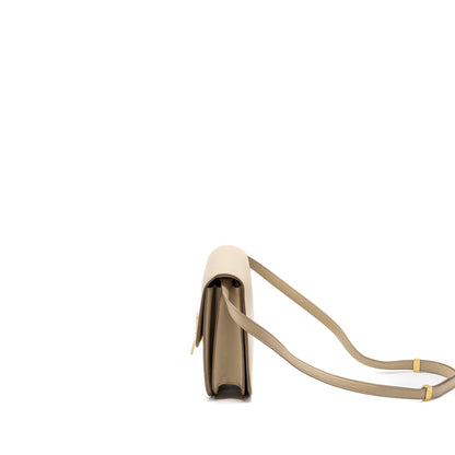 Celine medium classic box Purse goatskin beige